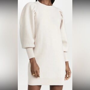 Ulla Johnson Wool Viviana Puff Sleeve Sweater Dress Skirt Top Shirt~P/XS,Petite